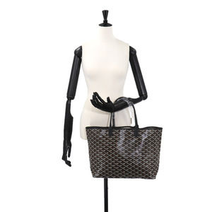 Goyard Louis tote herringbone leather bag black PM Saint